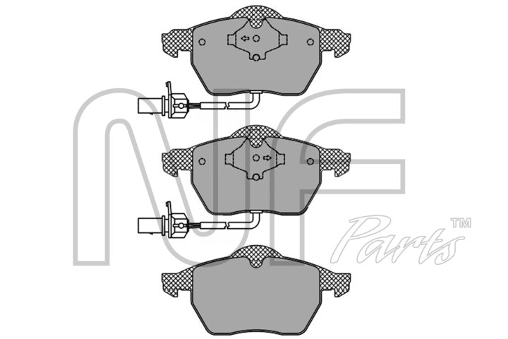 NF PARTS Комплект тормозных колодок, дисковый тормоз NF0010731